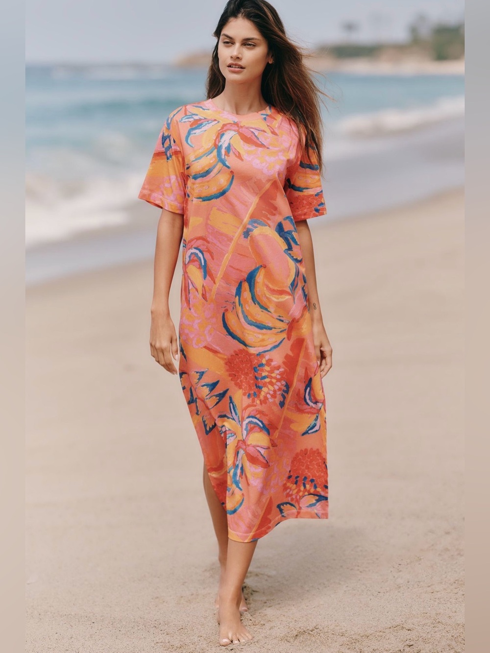 FARM RIO Women’s Fruit Brush Print Dress NWT Size XS
